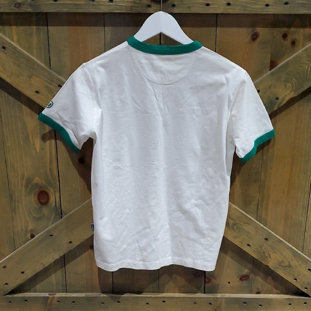 06 Wimbledon White and Green Tee England Lawn Tennis Croquet Club  Rugby Polo - Picture 4 of 9